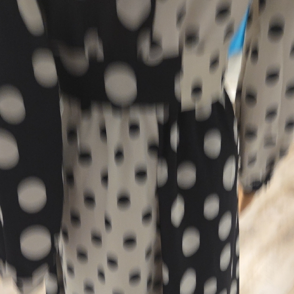 Polka Dot Maxi Dress - Black and White - Picture 8 of 13